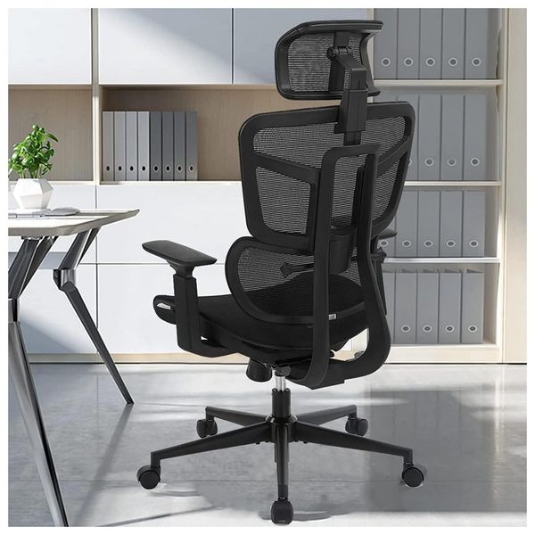Cadeira-de-Escritorio-Ergonomica-Giratoria-com-Apoio-de-foto-0