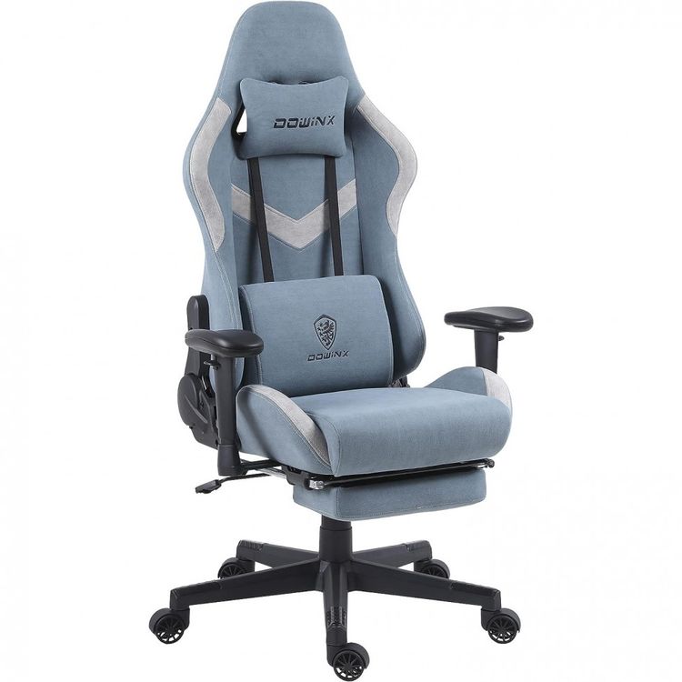 Cadeira-Gamer-Reclinavel-e-Giratoria-com-Apoio-Lombar-e-foto-0