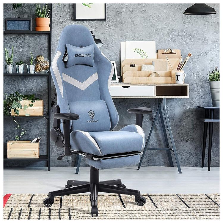 Cadeira-Gamer-Reclinavel-e-Giratoria-com-Apoio-Lombar-e-foto-4
