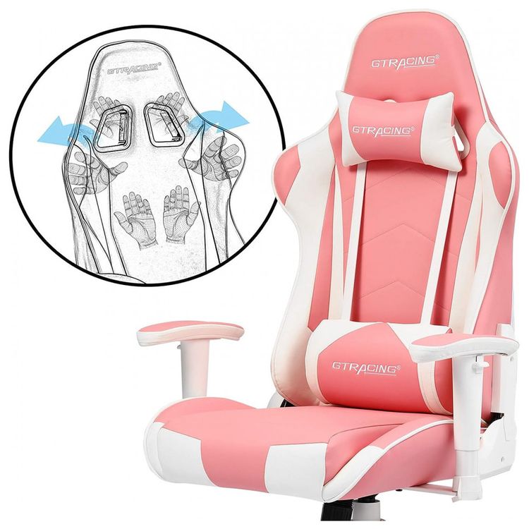 Cadeira-Gamer-Reclinavel-e-Giratoria-com-Apoio-Lombar-e-foto-3