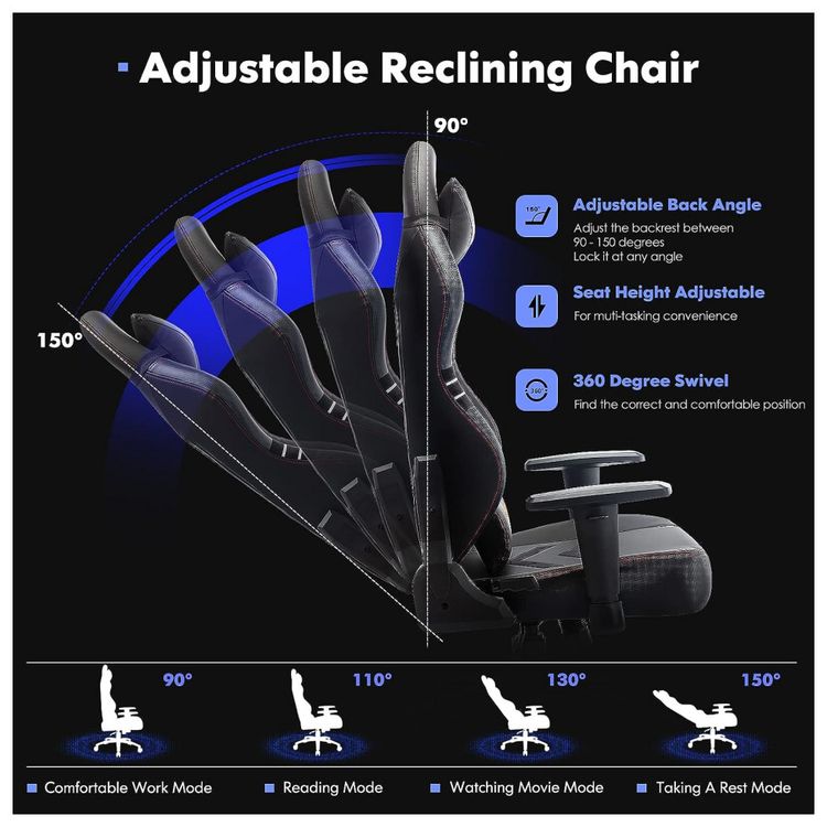 Fuqido-Cadeira-Gamer-Ergonomica-Reclinavel-e-Giratoria-com-foto-3