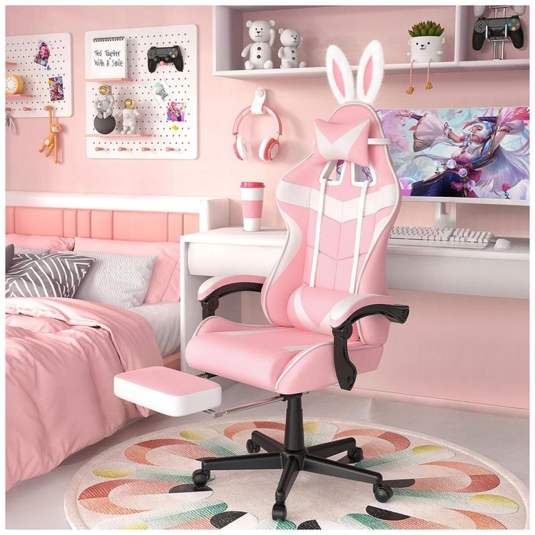 Soontrans-Cadeira-Gamer-Ergonomica-Reclinavel-com-Apoio-foto-1