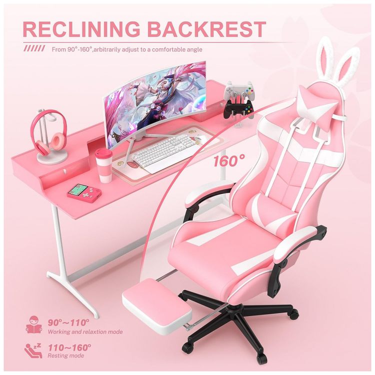 Soontrans-Cadeira-Gamer-Ergonomica-Reclinavel-com-Apoio-foto-4