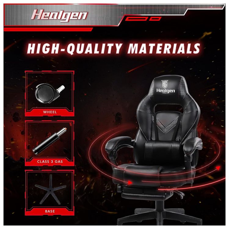 Cadeira-Gamer-Ergonomica-Reclinavel-e-Giratoria-com-Apoio-foto-3