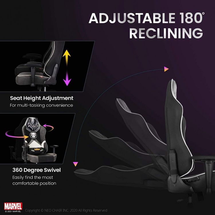 Marvel-Avengers-Cadeira-Gamer-Ergonomica-Reclinavel-e-foto-3