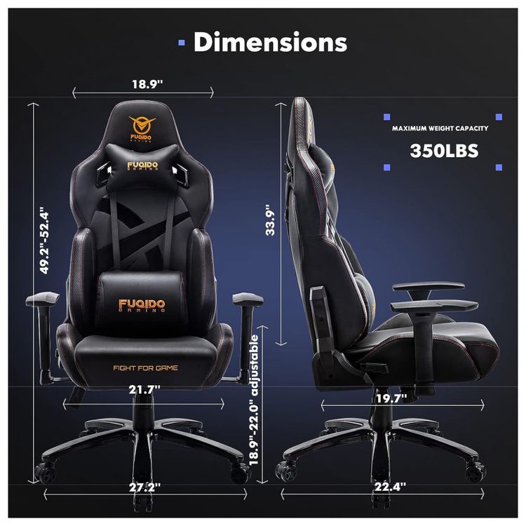 Fuqido-Cadeira-Gamer-Ergonomica-Reclinavel-e-Giratoria-com-foto-2