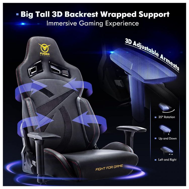 Fuqido-Cadeira-Gamer-Ergonomica-Reclinavel-e-Giratoria-com-foto-4