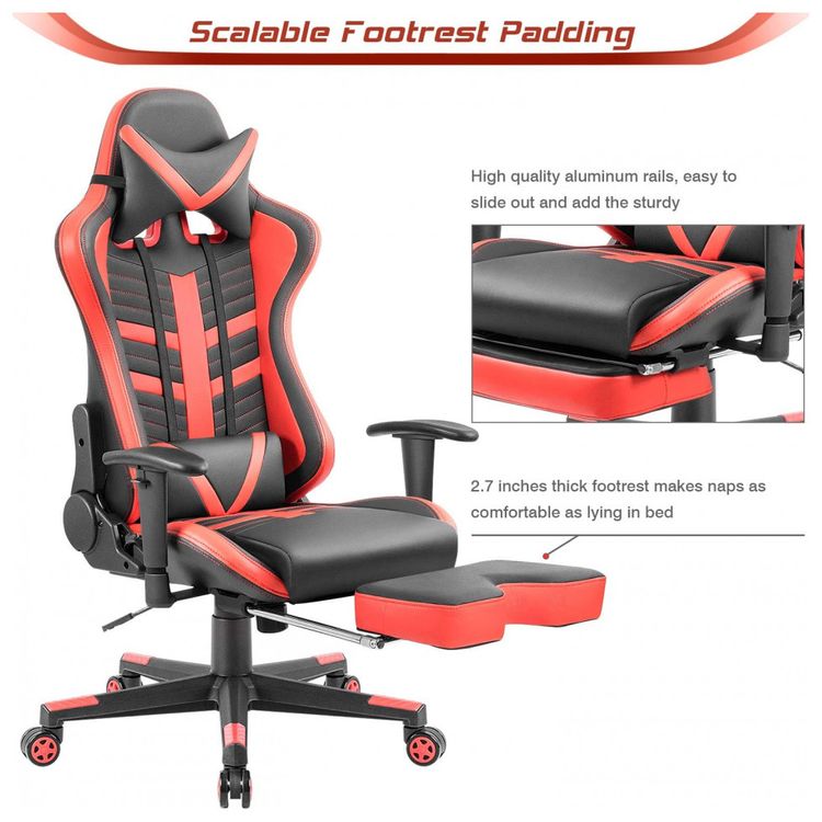 Homall-Cadeira-Gamer-Reclinavel-e-Giratoria-com-Apoio-Lombar-foto-2