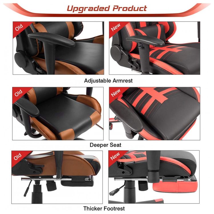 Homall-Cadeira-Gamer-Reclinavel-e-Giratoria-com-Apoio-Lombar-foto-4