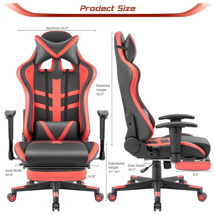 Homall-Cadeira-Gamer-Reclinavel-e-Giratoria-com-Apoio-Lombar-foto-5