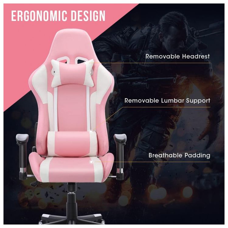 HomeMiYN-Cadeira-Gamer-Reclinavel-e-Giratoria-com-Luzes-e-foto-2