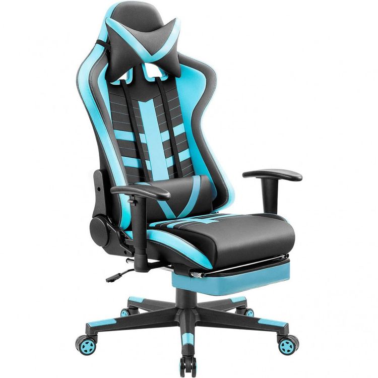 Cadeira-Gamer-Ergonomica-Reclinavel-e-Giratoria-com-Apoio-foto-0