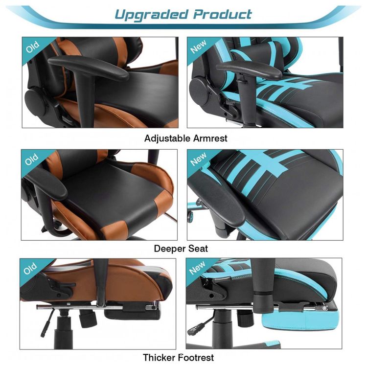 Cadeira-Gamer-Ergonomica-Reclinavel-e-Giratoria-com-Apoio-foto-5