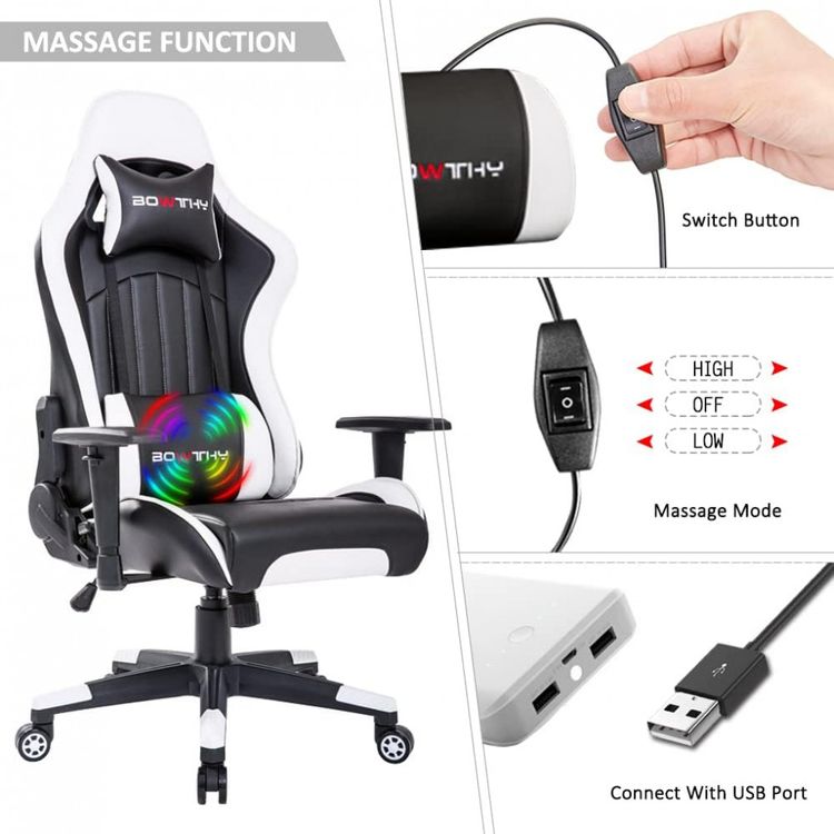 Bowthy-Cadeira-Gamer-Reclinavel-e-Giratoria-com-Apoio-Lombar-foto-2