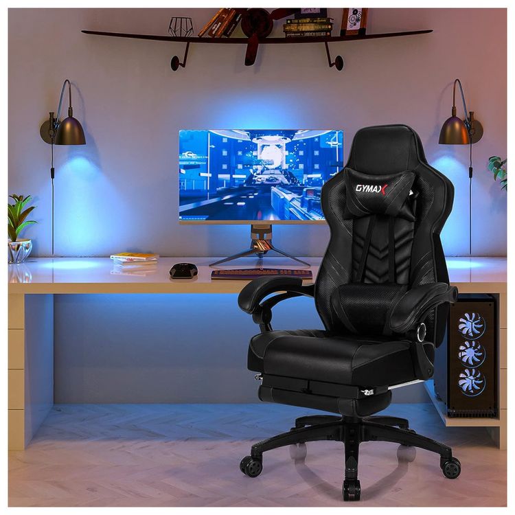 Cadeira-Gamer-Ergonomica-e-Reclinavel-com-Apoio-Lombar-e-foto-1
