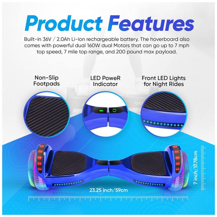 Hoverboard-Eletrico-com-Autoequilibrio-com-Luzes-LED-e-Alto-foto-1