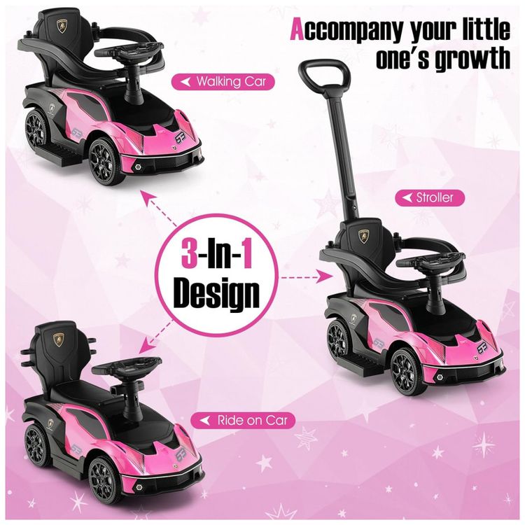 Carrinho-de-Passeio-Infantil-com-Alca-de-Empurrar-Guarda-foto-1