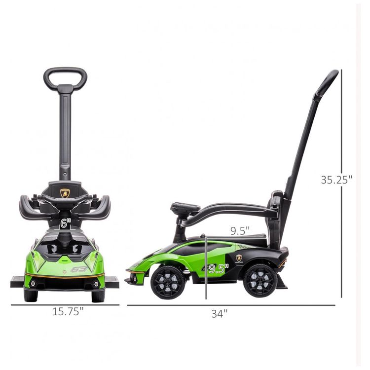 Carrinho-de-Passeio-Infantil-2-em-1-com-Buzina-Som-do-Motor-foto-2