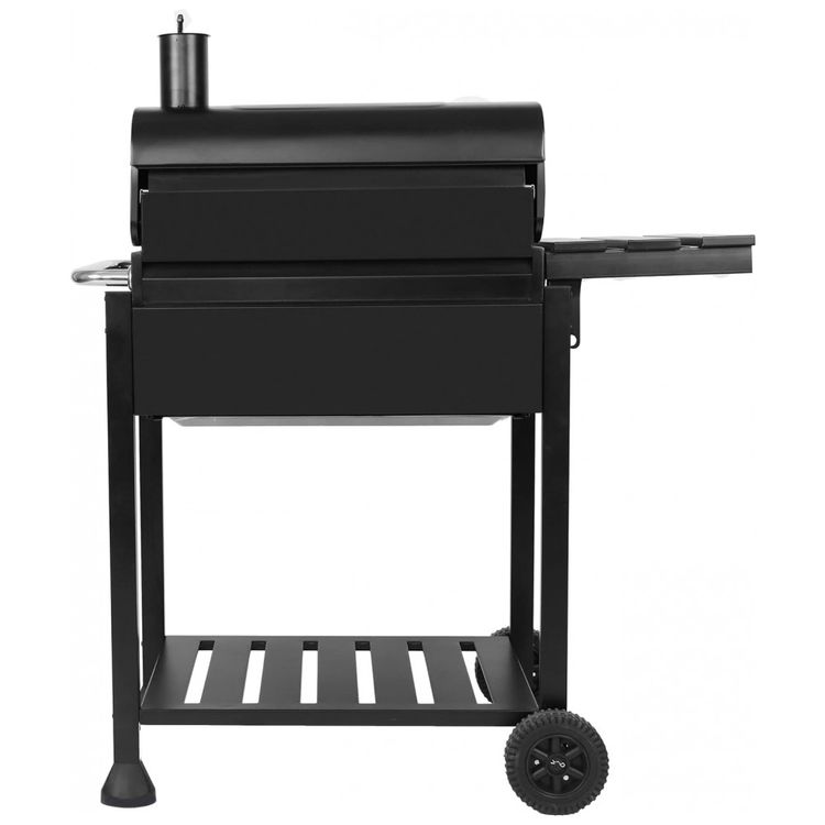 Churrasqueira-a-Carvao-com-Mesa-Lateral-Dobravel-e-Rodas-foto-2