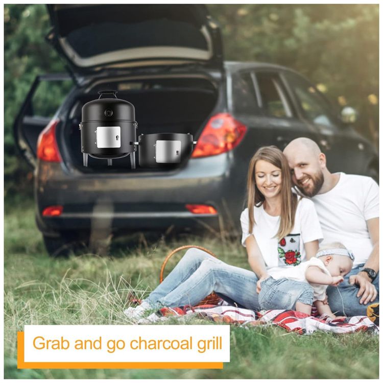 Churrasqueira-a-Carvao-Fumante-Portatil-para-Camping-foto-1