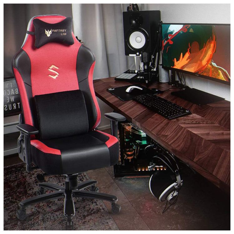 FANTASYLAB-Cadeira-Gamer-Ergonomica-e-Giratoria-com-Apoio-3D-foto-1