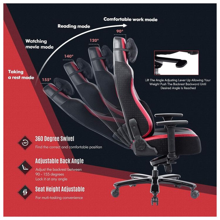 FANTASYLAB-Cadeira-Gamer-Ergonomica-e-Giratoria-com-Apoio-3D-foto-4