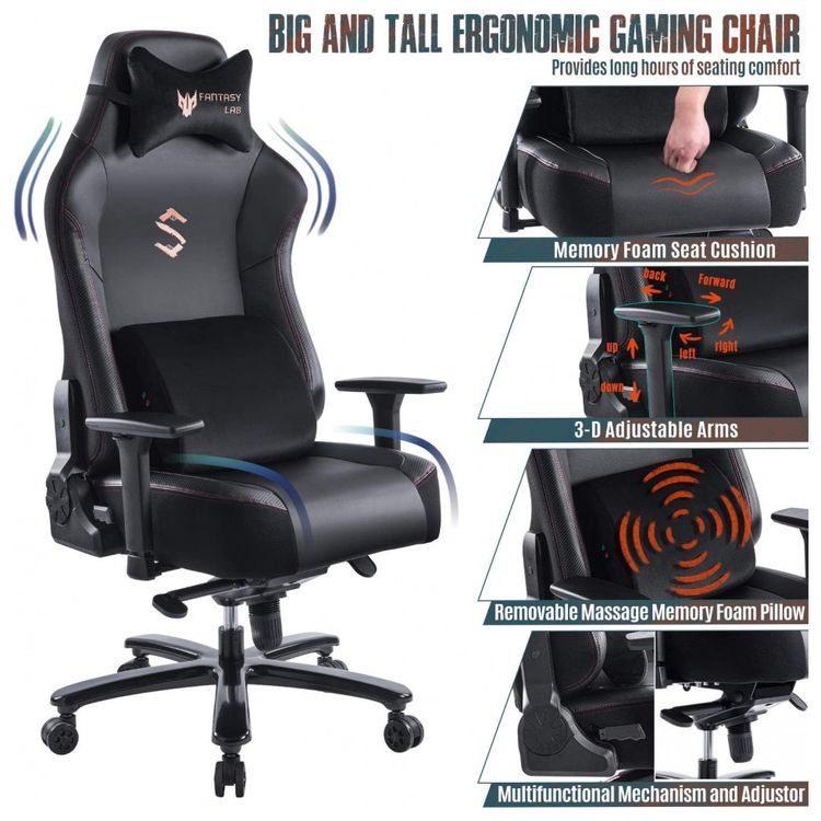 FANTASYLAB-Cadeira-Gamer-Ergonomica-e-Giratoria-para-ate-181-foto-1
