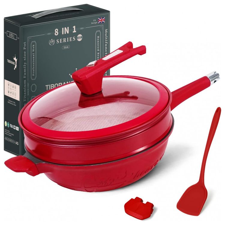 TIBORANG-Panela-Frigideira-6L-Antiaderente-8-em-1-com-foto-0