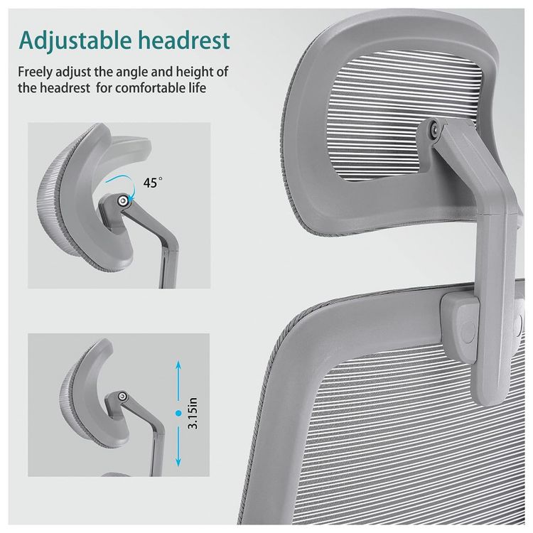 Cadeira-de-Escritorio-Ergonomica-Giratoria-com-Apoio-de-foto-2