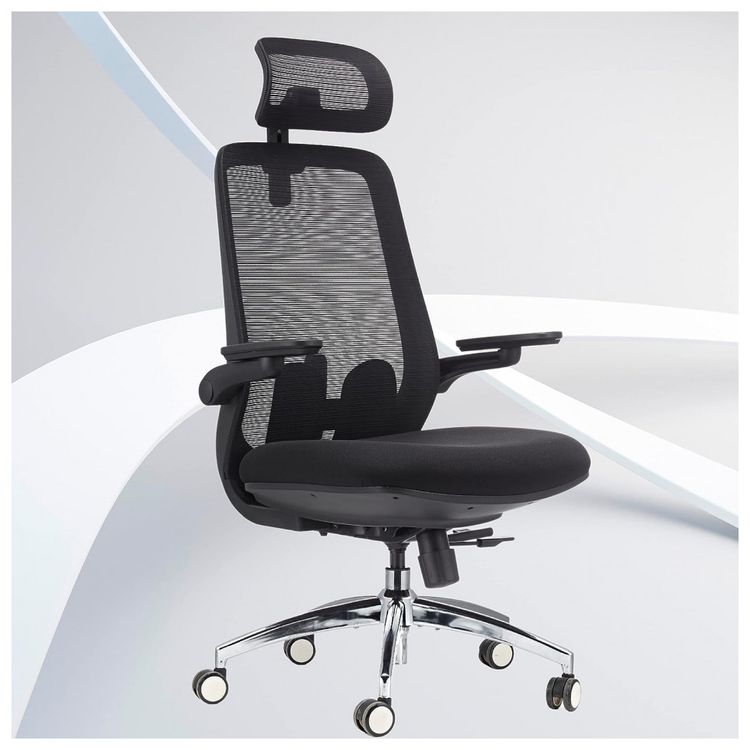 Cadeira-de-Escritorio-Ergonomica-Giratoria-com-Suporte-foto-0