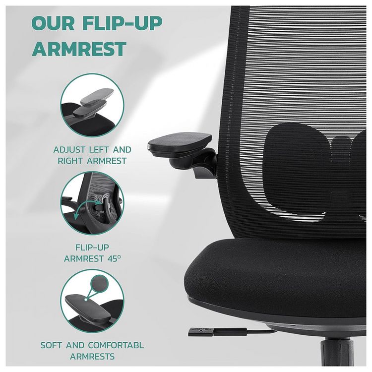 Cadeira-de-Escritorio-Ergonomica-Giratoria-com-Suporte-foto-5