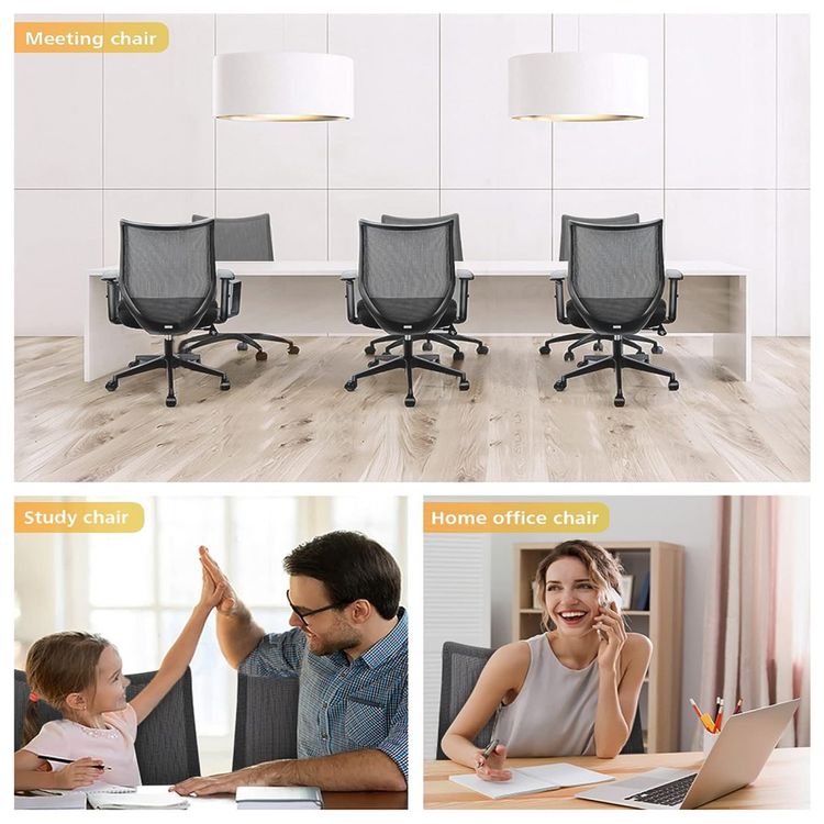 Cadeira-de-Escritorio-Ergonomica-Giratoria-e-Apoio-de-foto-5