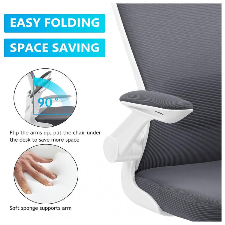 Cadeira-de-Escritorio-Ergonomica-Giratoria-com-Suporte-foto-4