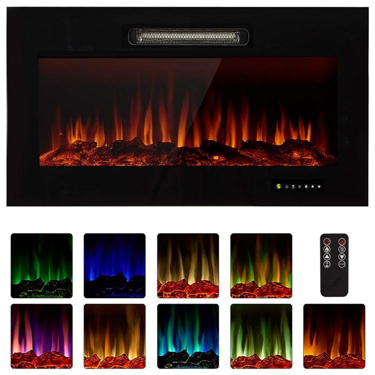 Lareira-Eletrica-de-Embutir-A48x127L-com-Controle-Remoto-e-foto-0