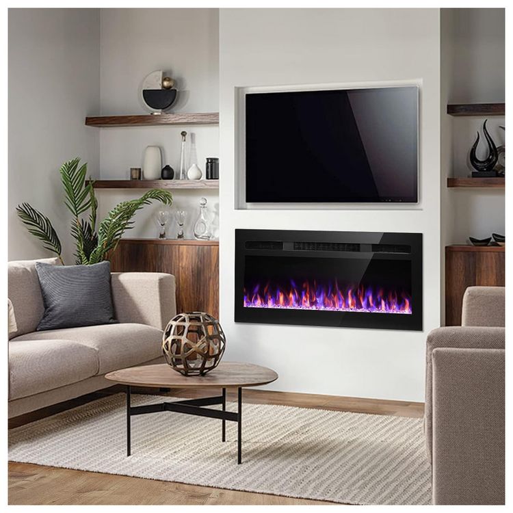 Lareira-Eletrica-de-Embutir-A42x80L-com-Controle-Remoto-e-foto-2
