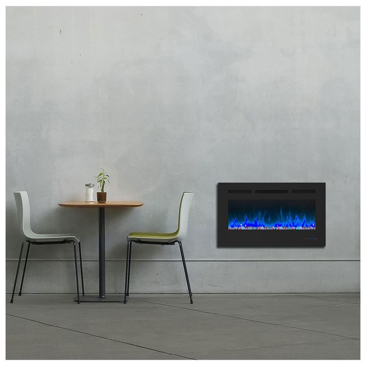 EASE-WAY-Lareira-Eletrica-de-Embutir-A45x152L-com-Controle-foto-5