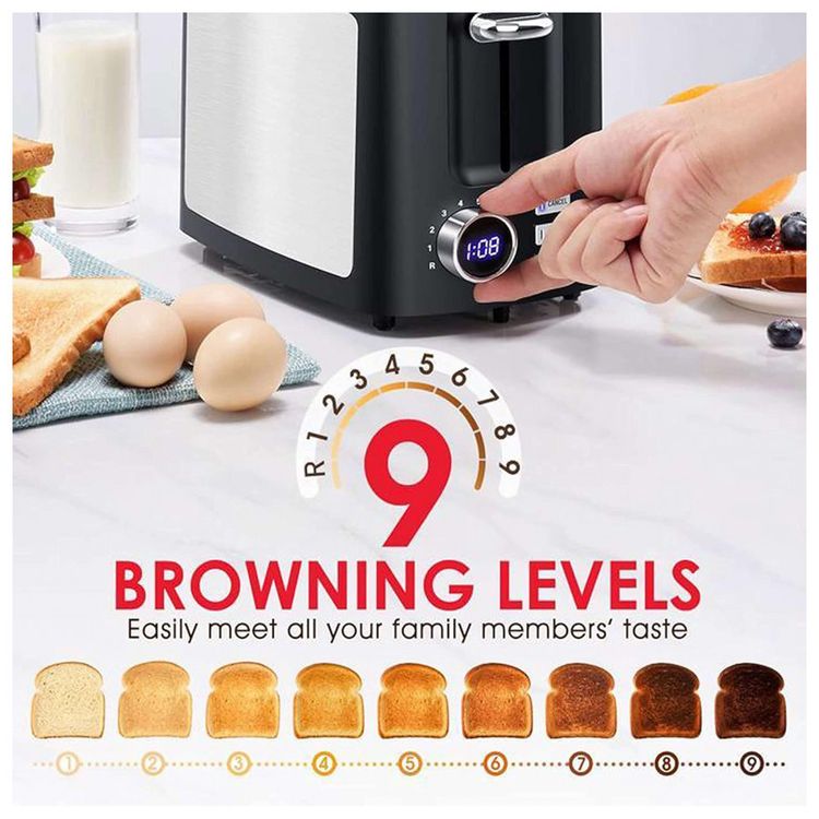 Hommate-Torradeira-Eletrica-2-Fatias-com-7-Niveis-de-foto-2