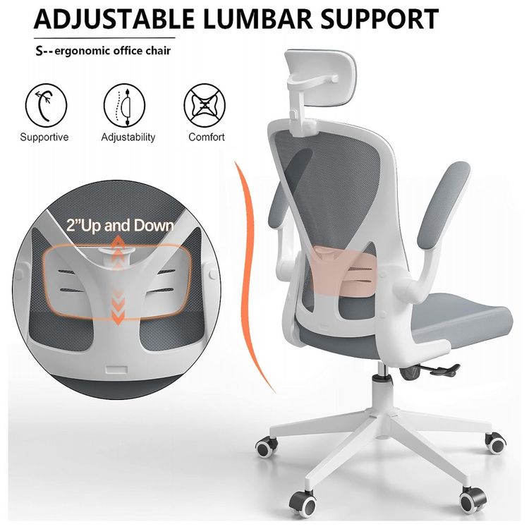 Cadeira-de-Escritorio-Ergonomica-Giratoria-com-Suporte-foto-3