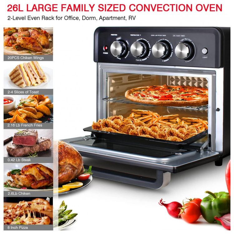 Forno-Eletrico-de-Bancada-27L-Multifuncional-com-7-foto-2