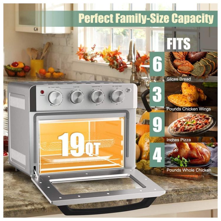 Forno-Eletrico-de-Bancada-7-em-1-com-5-Acessorios-e-foto-1