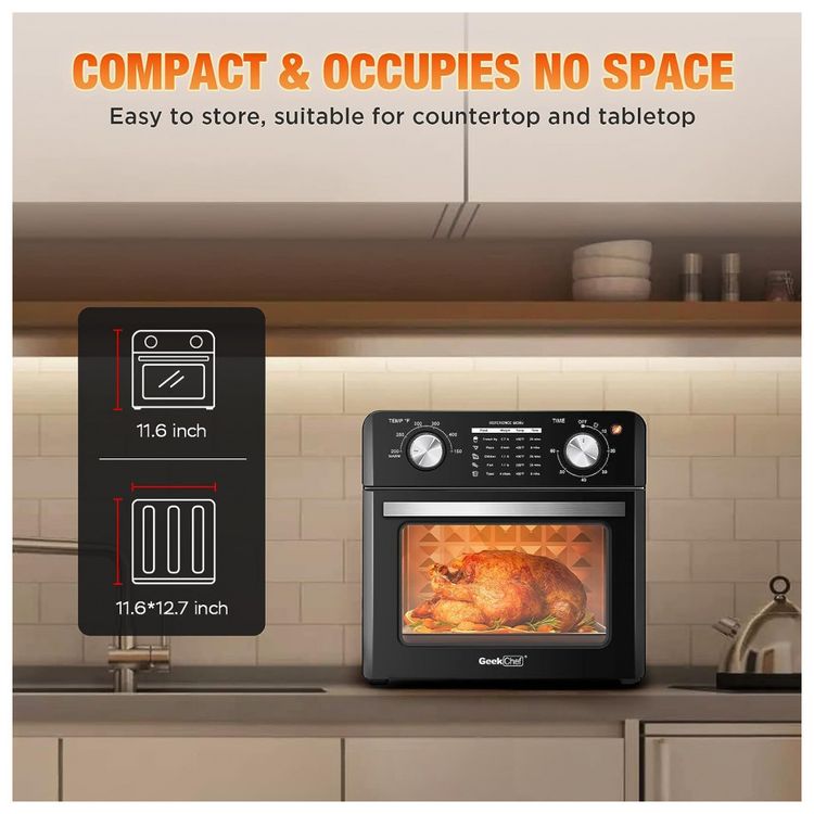 Geek-Chef-Forno-Eletrico-de-Bancada-13L-com-5-Funcoes-e-3-foto-1
