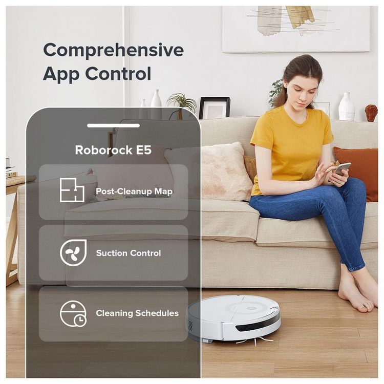 Aspirador-de-Po-Robo-Roborock-E5-com-Conexao-WI-FI-e-Auto-foto-5