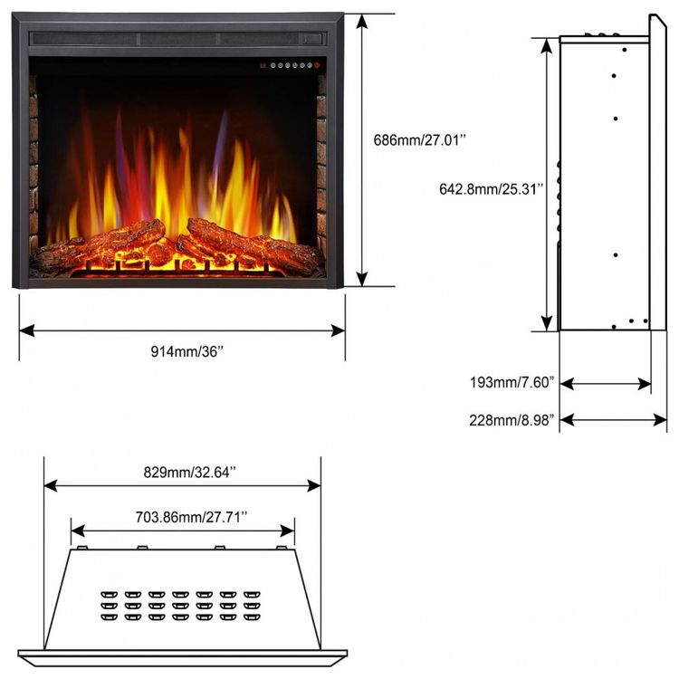Lareira-Eletrica-de-Embutir-A68x99L-com-Controle-Remoto-e-foto-5