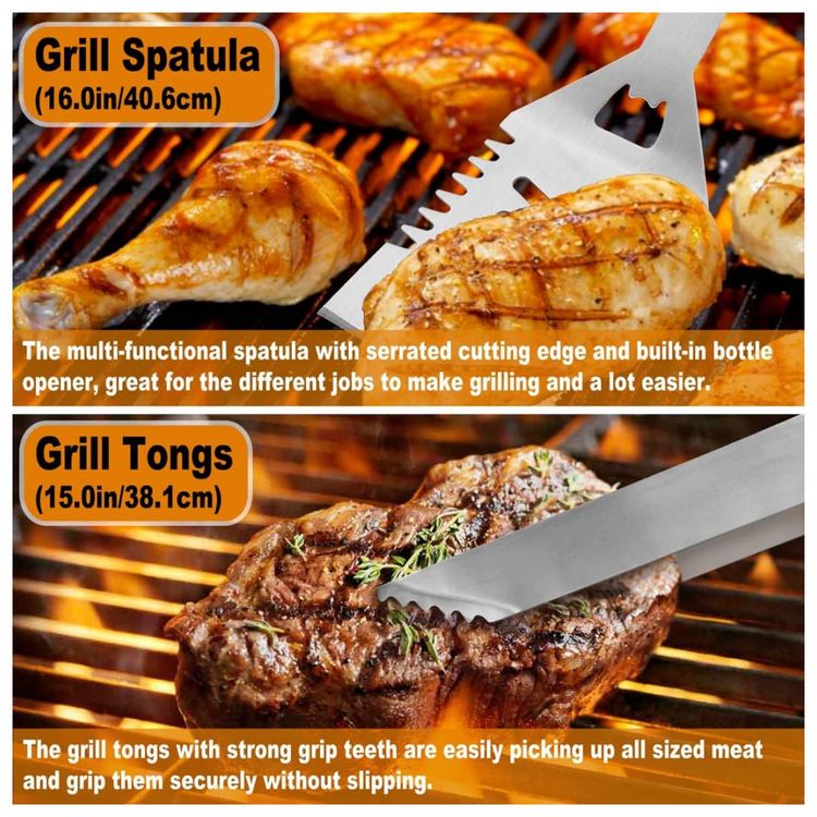 Kit-Churrasco-na-Grelha-26-Pecas-de-Aco-Inoxidavel-foto-1