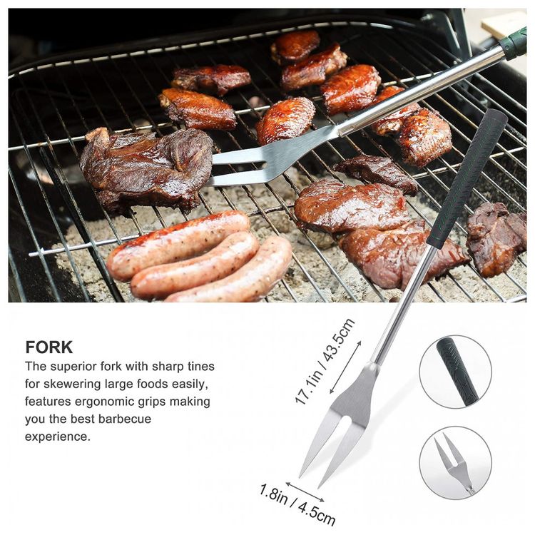 grilljoy-8pc-Golf-Club-Style-BBQ-Grilling-Set-with-Long-Heat-foto-4