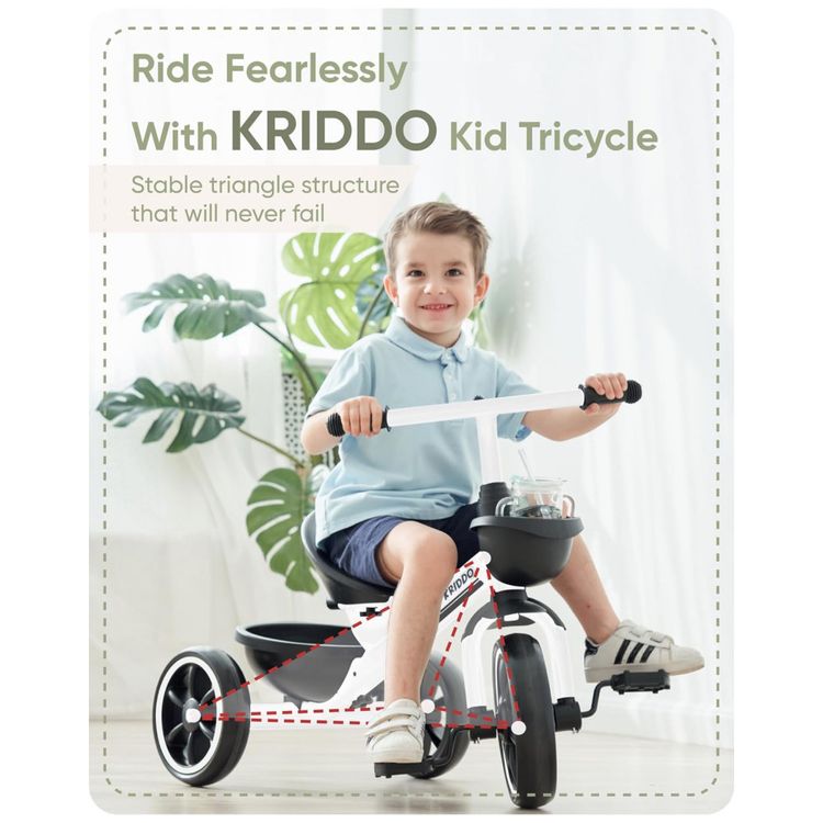 Triciclo-Infantil-com-Cesto-para-Criancas-de-2-a-4-Anos-foto-1