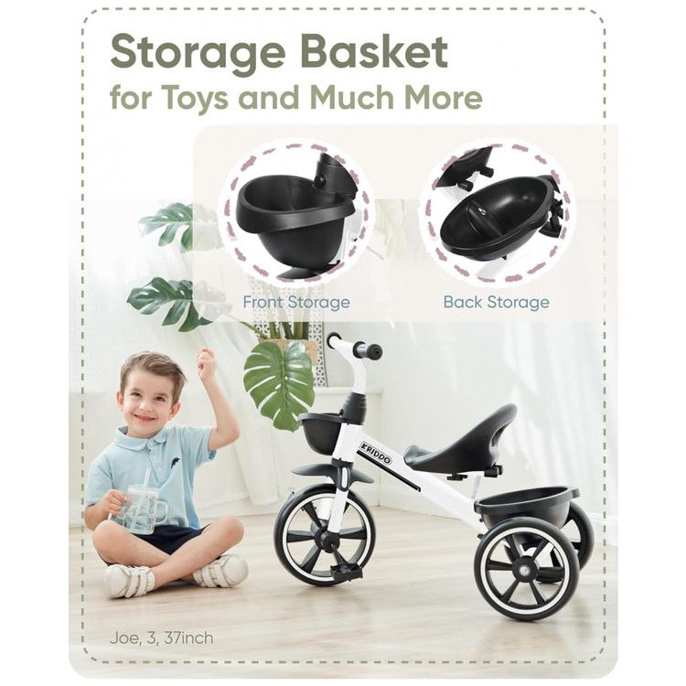 Triciclo-Infantil-com-Cesto-para-Criancas-de-2-a-4-Anos-foto-3