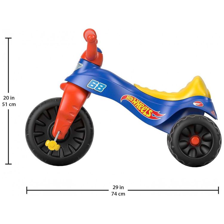 Triciclo-Infantil-com-Cores-e-Graficos-Hot-Wheels-para-foto-4
