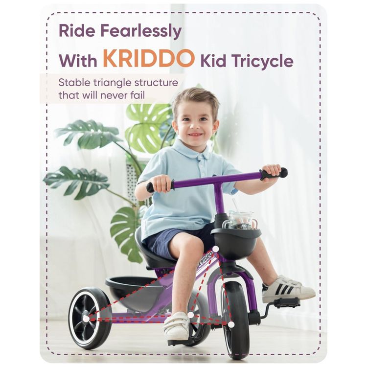 Triciclo-Infantil-com-Cesto-para-Criancas-de-2-a-4-Anos-foto-1