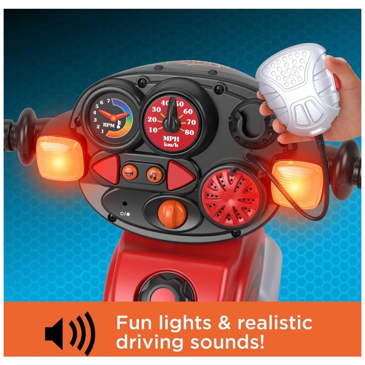Triciclo-Infantil-com-Assento-Ajustavel-Luzes-e-Som-Fisher-foto-2